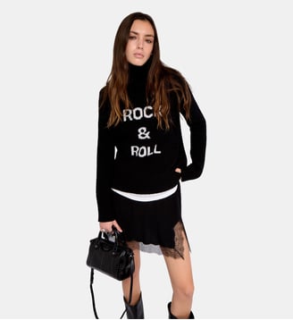 Pull Nalma 100% Laine Mérinos - Zadig&Voltaire - Noir