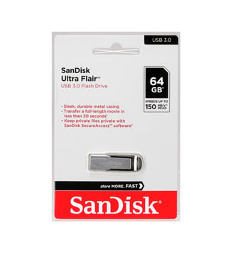 Clé USB ULTRA FLAIR 64GB - Sandisk - Noir
