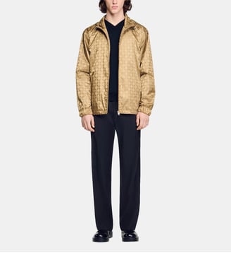 Blouson en nylon Square Cross - Sandro - Beige