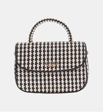 Mini sac à main Mirema tressé - Guess - Noir et multicolore