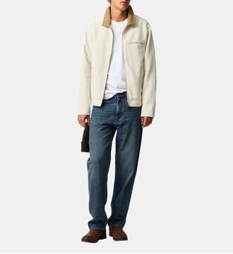 Veste Harrington droit en cotton Austin East - Rodd & Gunn - Cream