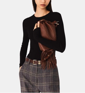 Pull col rond seconde peau - Maje - Noir