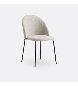 Chaise rembourrée - La Redoute Interieurs - Beige chiné