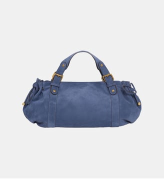 Sac à main en cuir velours - 24H - Gerard Darel - Bleuet