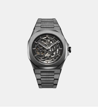 Montre automatique Skeleton Noir A-SKBJ11 - D1 Milano - Ivoire foncé