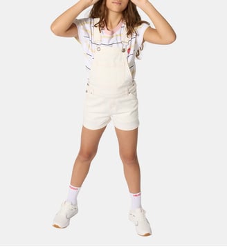 Salopette short - Hugo Kids - Natural