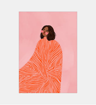 Poster   The Woman With the Swirls - Bea Muller - Poster & Frame - Multicolore