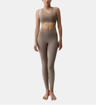 Legging de sport Brone Longueur longue taille haute - Born Living Yoga - Taupe