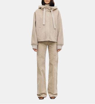 Doudoune courte en laine double face - ANOR - Gerard Darel - Sable