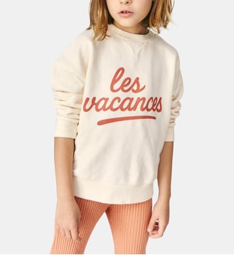 Sweatshirt Les Vacances - Mipounet - Écru