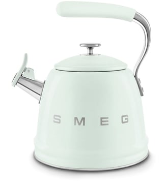 Bouilloire sifflante 2.3L vert pastel - Smeg - Vert