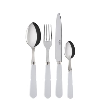 Gustave, Set de 4 couverts de table - Sabre - Blanc