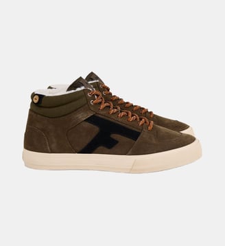 Baskets cuir suede WALNUT MID Faguo