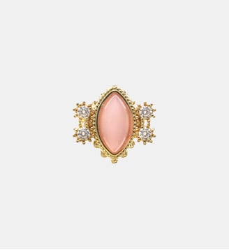 Bague réglable avec cabochon central FIONA - Hipanema - Rose
