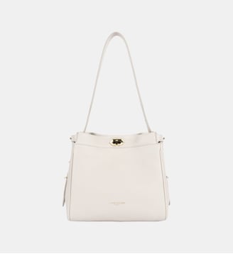 Sac à main Mademoiselle Romy en cuir - Lancaster - Écru