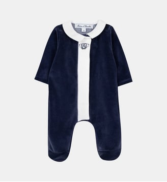 Pyjama -  velours col Claudine - Tartine Et Chocolat - Marine
