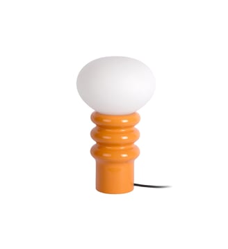 Lampe de Table Catania Aro - Orange - 20x20x33.5cm Leitmotiv