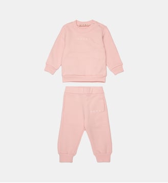 Ensemble de survêtements en polaire avec logo institutionnel - Marni - Rose