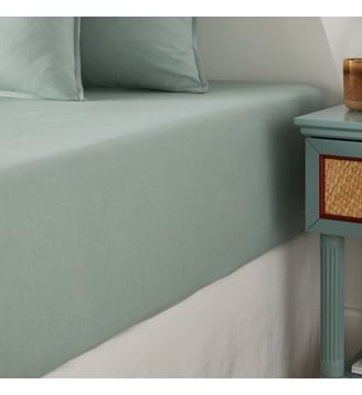 Drap-housse, flanelle coton bonnet 30 cm La Redoute Interieurs