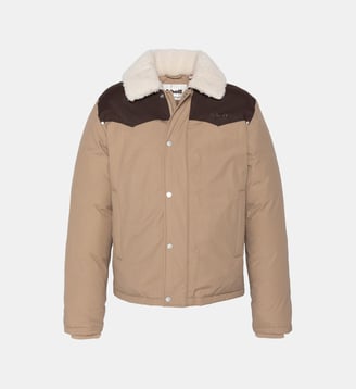 Blouson rancher bicolor - Schott - Beige