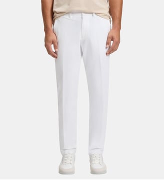 Pantalon Slim en tissu stretch déperlant - BOSS - White