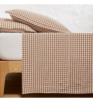 Drap plat en lin lavé - La Redoute Interieurs - Bronze