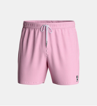 Short de bain à rayures avec suspensoir - Impetus - Rose