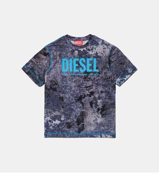 T-shirt avec logo - Diesel Kids - Bleu