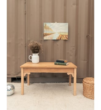 Table basse en chêne Léonie N°1587- Produit chiné - Debongout - Bois clair