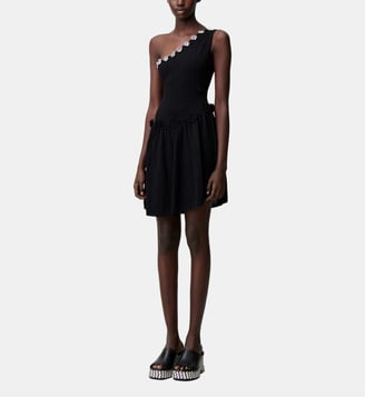 Robe maille fleurs crochet - Claudie Pierlot - Bicolore