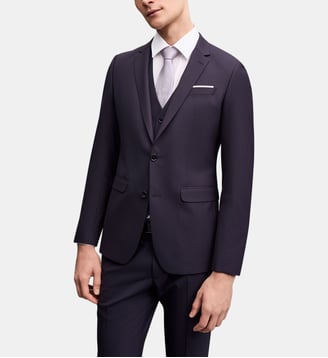 Veste de costume extra slim Nick - Digel - Aubergine