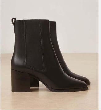 Bottines à talons en cuir Numéro 663 - Rivecour - Noir