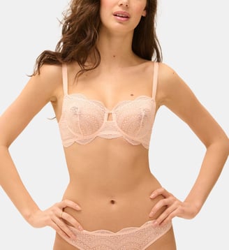 Soutien-gorge corbeille - Poudre pétale - Simone Pérèle - Nude