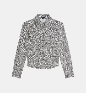 chemise en jersey imprimé - Agnès b. - Noir
