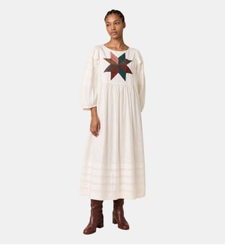 Robe Rosina Patch - Leon & Harper - White