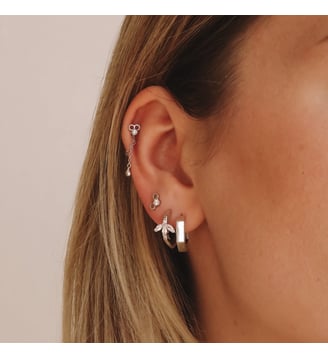 Puce Alvéoles - Nebuleuse Bijoux - Argent