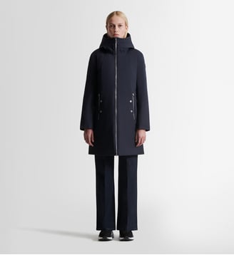 Manteau misha col montant coupe regular - Fusalp - Bleu marine