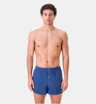 Caleçon bleu en jersey de coton Le Slip Francais