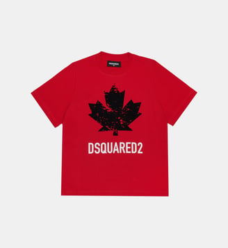 T-shirt en jersey avec logo Sport - Dsquared2 - Rouge