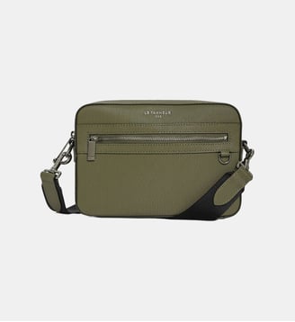 Sac besace camera cuir  - Le Tanneur - Vert