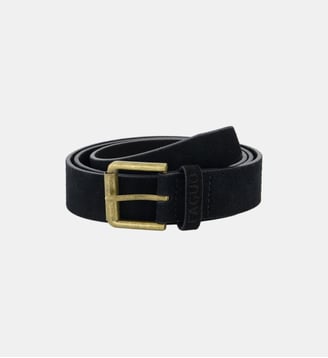 Ceinture en cuir suédé - Faguo - Noir