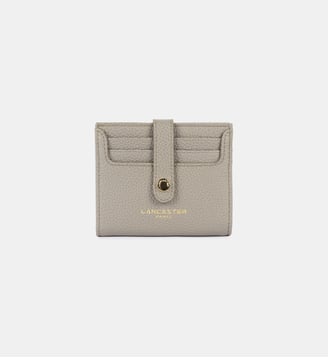 Porte-cartes Milano Ana en cuir - Lancaster - Mastic
