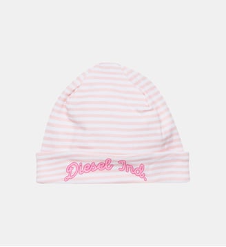 Bonnet à revers avec logo - Diesel Kids - Rose clair