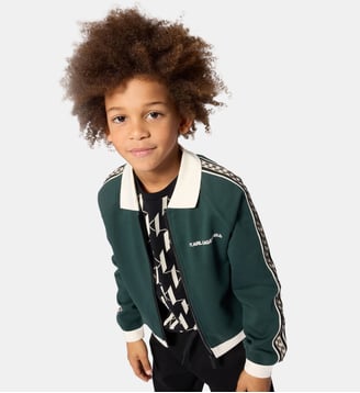 Cardigan de jogging - Karl Lagerfeld Kids - Forest green