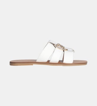 Mules plates avec logo Liu Jo