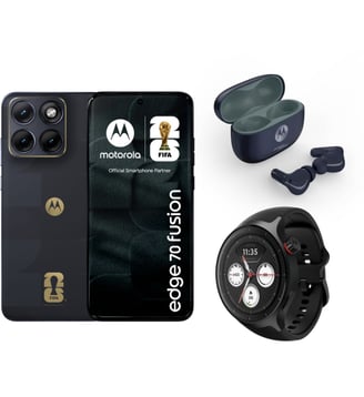 Smartphone Pack Edge 70 Fusion256GoFifa+buds2+Watch - Motorola - Noir