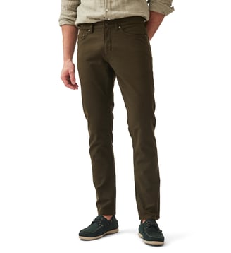 Jean droit en coton stretch Motion 2 - Rodd & Gunn - Seaweed