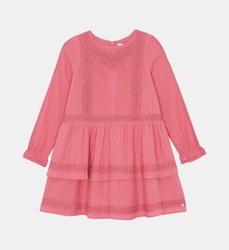 Robe -   coton plis plats - Tartine Et Chocolat - Rose