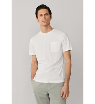 T-Shirt Regular Fit Teint En Pièce - Hackett London - Off white