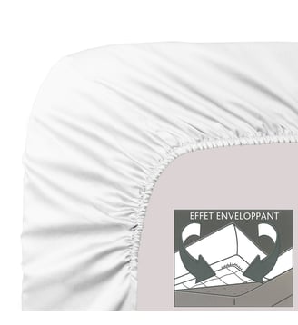 Protege matelas b40 pur coton - Garnier Thiebaut - Blanc